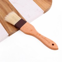 CHEFMADE Kitchen Tool Pig Hair Bristles Brush With Beech Handle